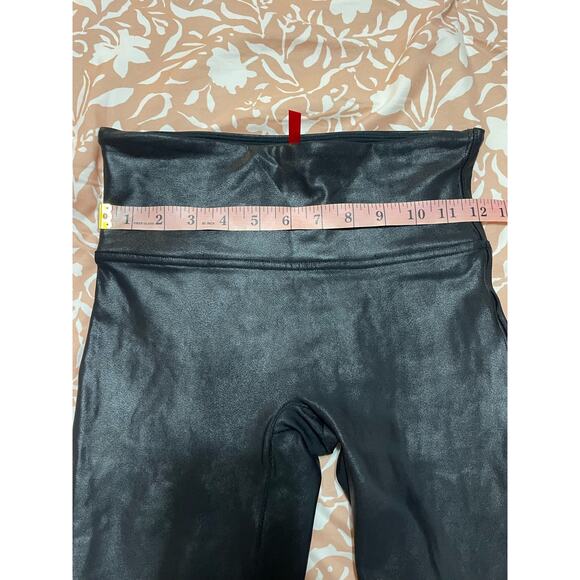 Spanx Faux Leather Leggings Black Small Shapewear - Picture 9 of 12